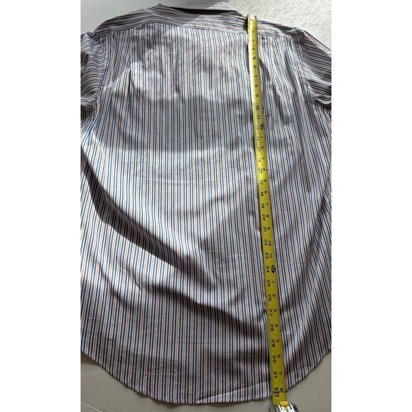 Polo Ralph Lauren Mens Regent Custom Fit Long Sleeve Striped Shirt Sz 16 34/35 - Picture 8 of 9